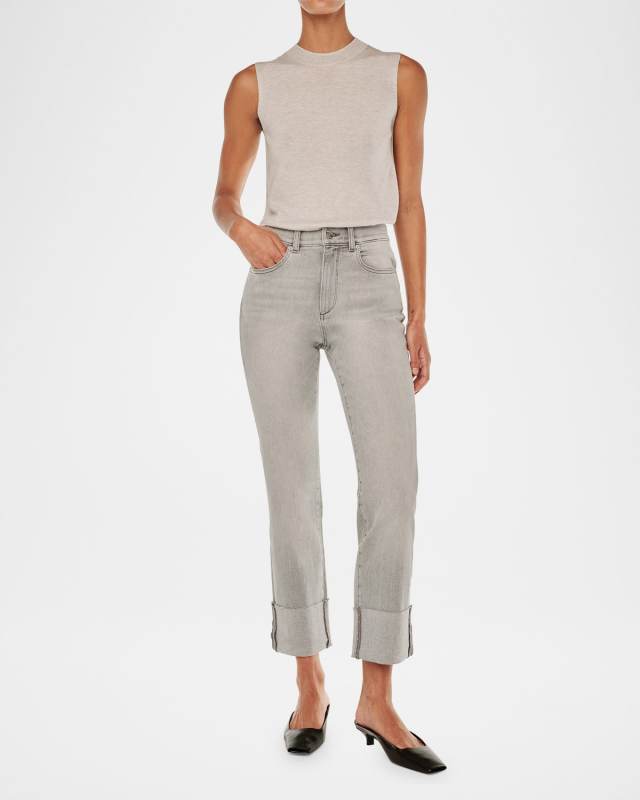 Patti Straight High-Rise Ankle Jeans